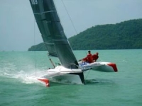 Sailing on a Trimaran